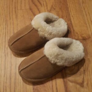 Bjorndal Slip on Leather Suede Sherpa Slippers